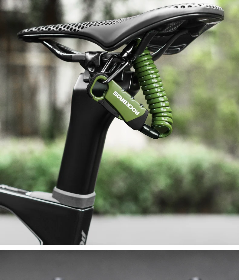 【Ei3】ロックポート GLOBAL ED BIKE （プー126） ROCKBROS Bicycle Cable Lock Portable 3-Digit Password Combination