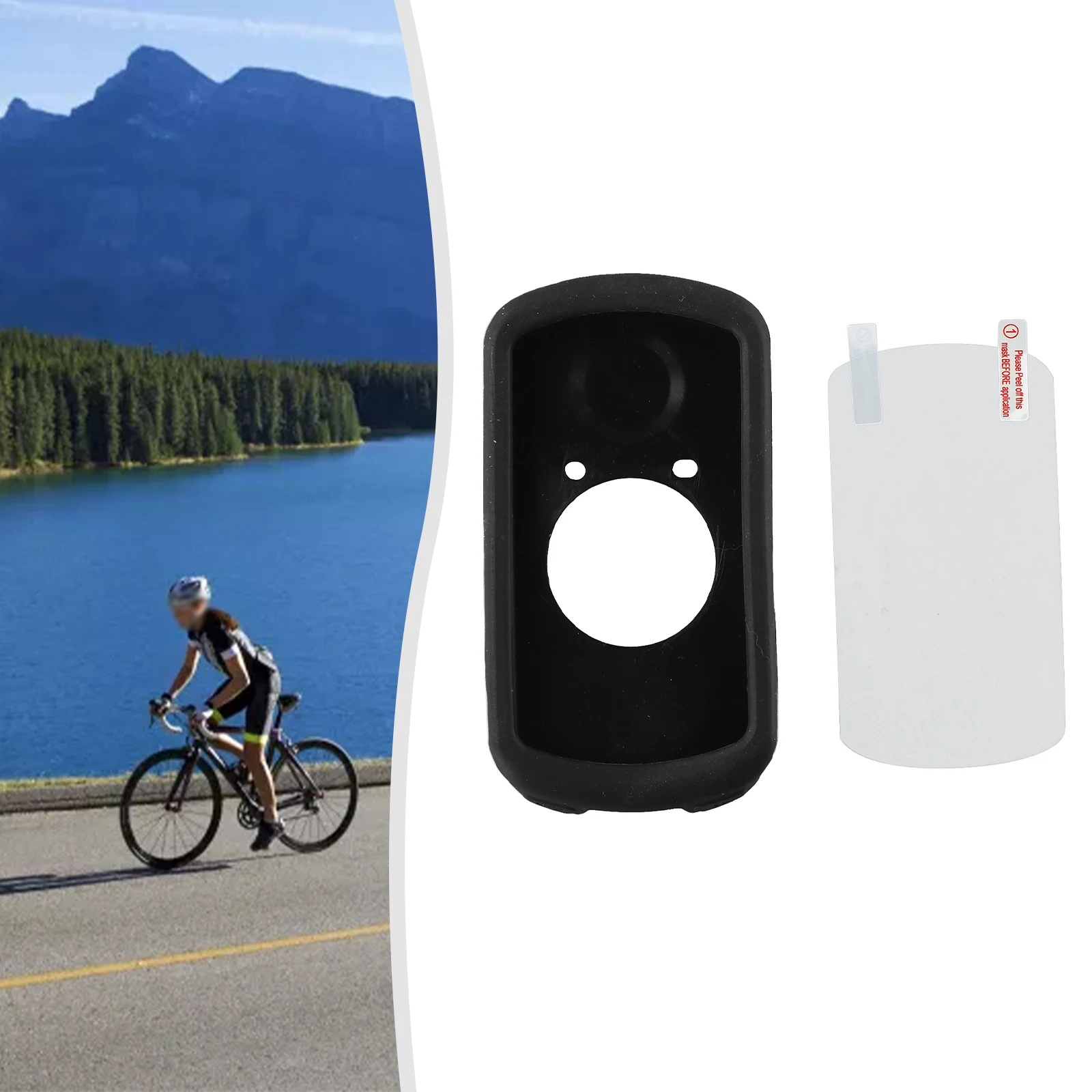 

Silicone Case Red And Black Silicone Case For Your For Garmin Edge1030plus/1030 Bike Computer With Screen Film