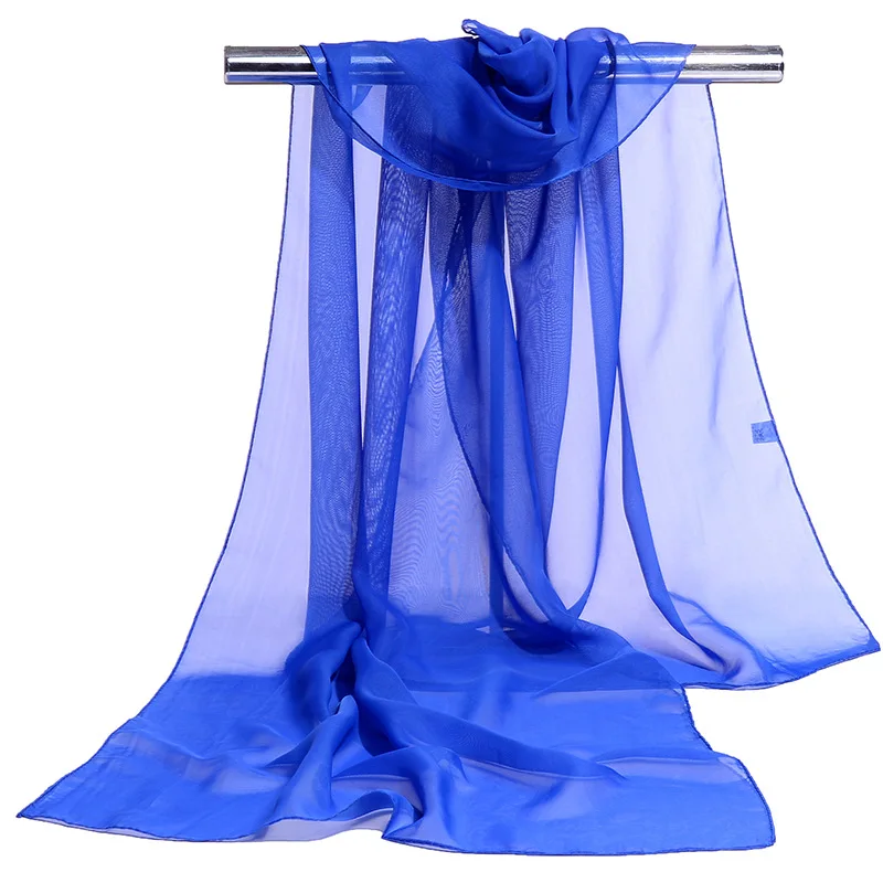 2022 New Ladies Tulle Silk Scarf Travel Sunscreen Shawl Women's Chiffon Scarf 5