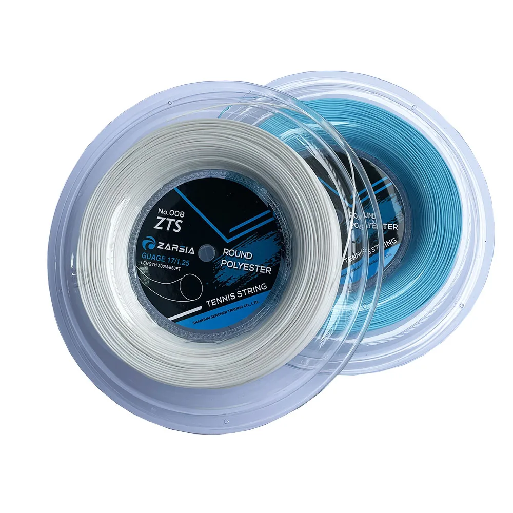 Tennis Accessories 1 Big Reel 4G Polyester Tennis Racket String 1.25MM Durable Smooth Round