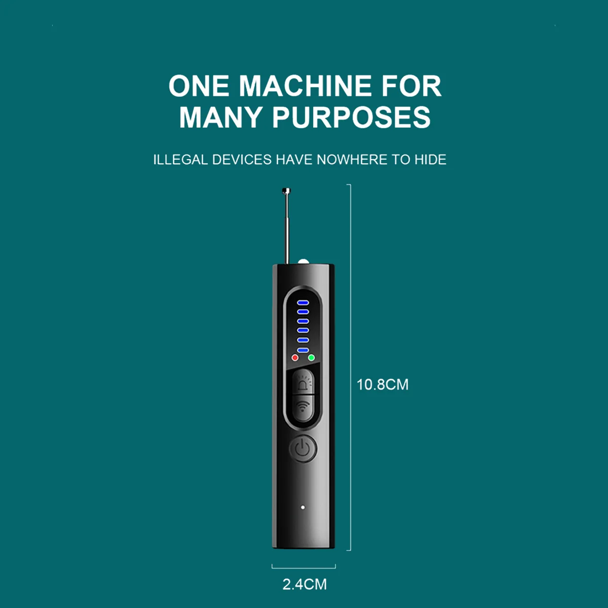 X13 Camera Detector Anti-Spy & Anti-Tracking Device with Infrared Scan Hotel Pinhole Camera Detector