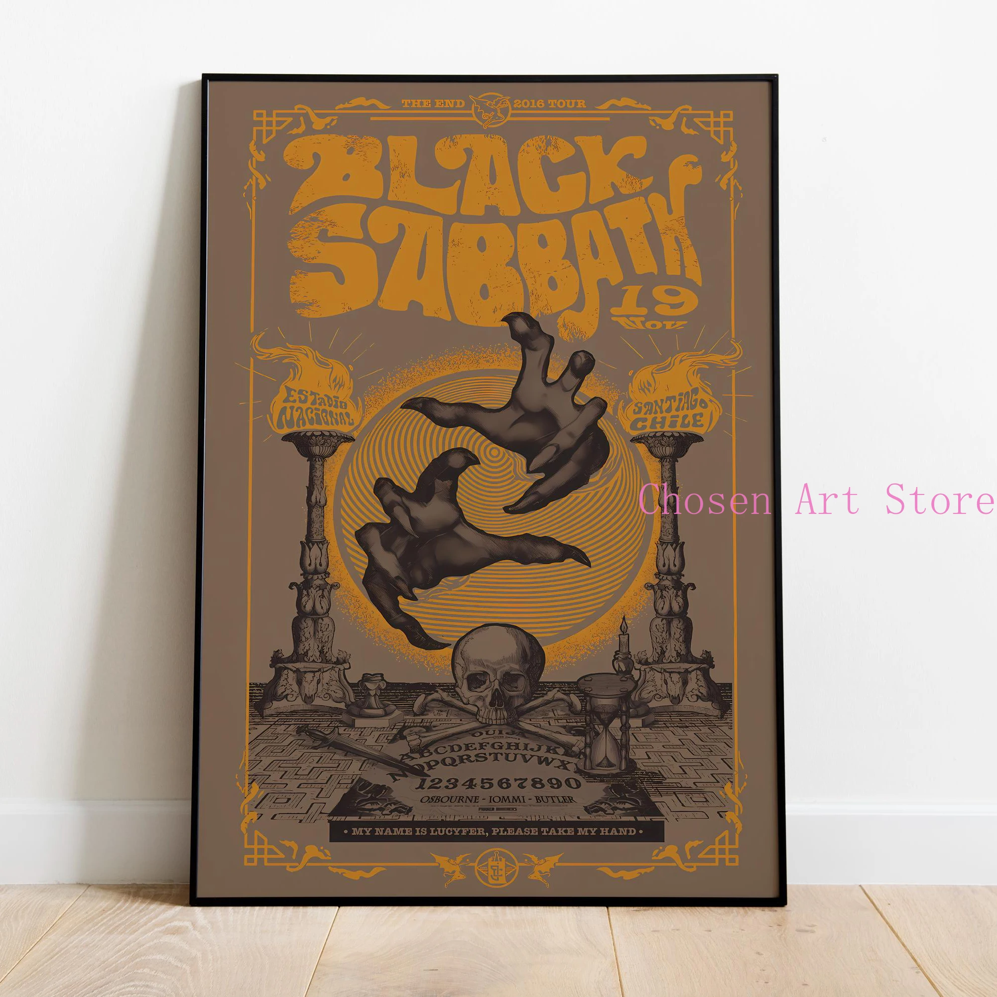 Black Sabbath Album Series Canvas Art - Modern Wall Decor for Living Room & Bedroom