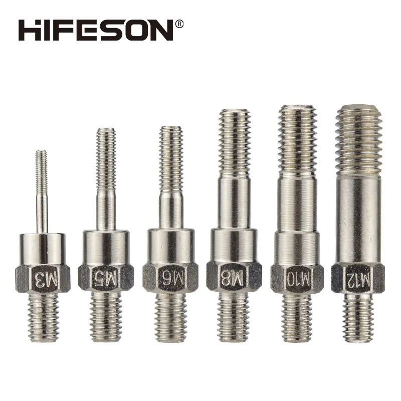 Rivet Gun Accessoies BT606 BT605 BT607 Rivet Head Part Replacement Pull Rod Screws For M3 M4 M5 M6 M8 M10 M12 Rivets