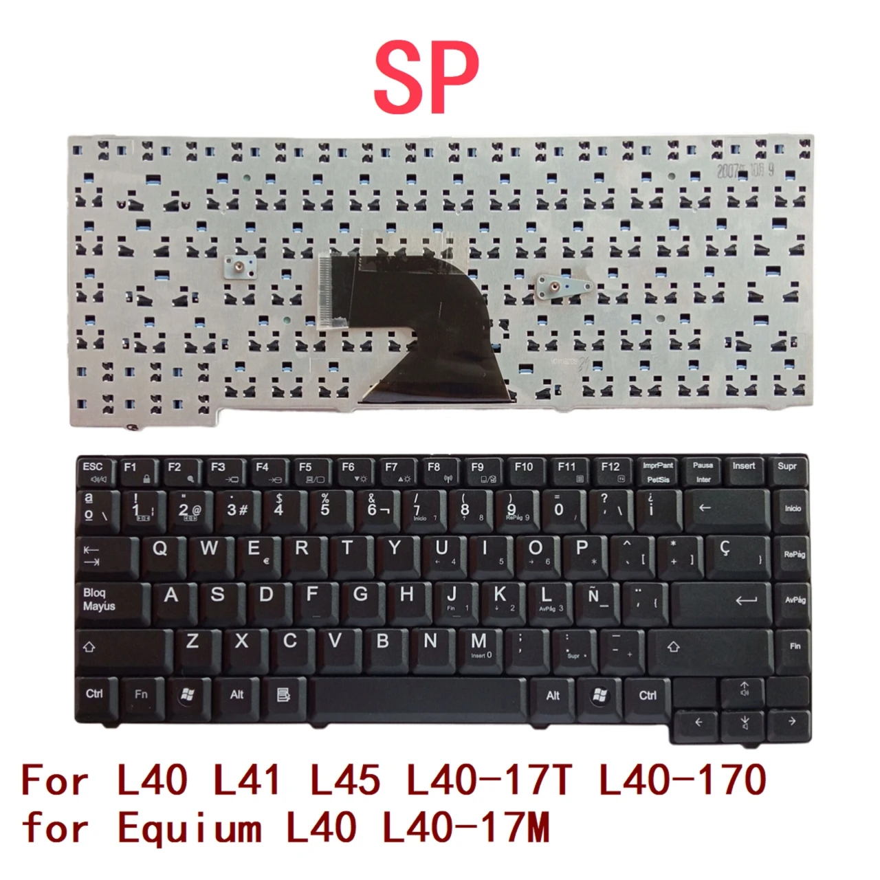 Новая клавиатура для ноутбука с испанской раскладкой для Toshiba L40 L41 L45
