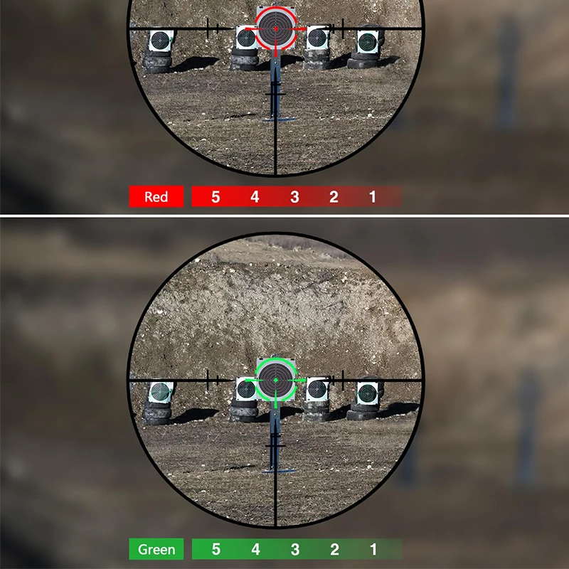 1-6x24 LPVO Rifle Scope 5 Levels Illumination Reticle Second Focal Plane Scope Leveling Kit