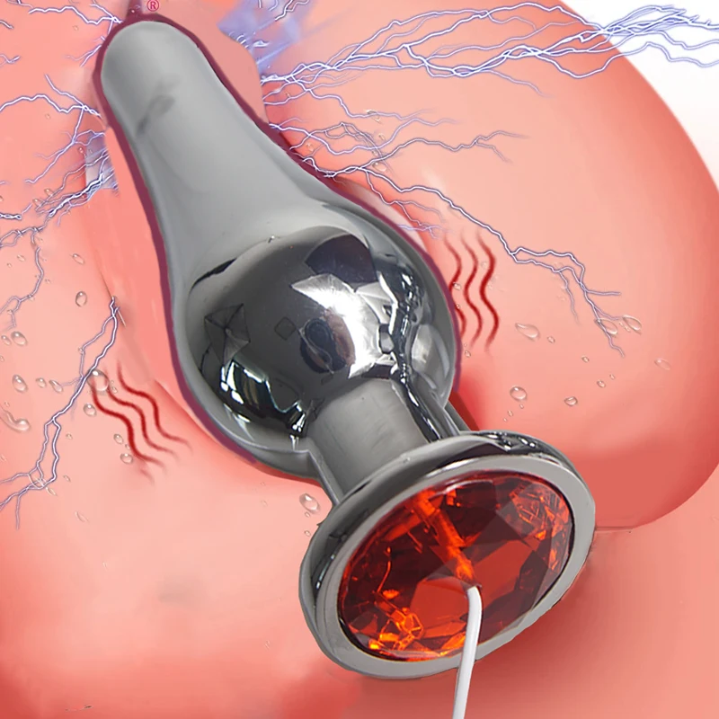 Electric Shock Taser Anal Plug Electrode Electro Butt Plugs Sex Toys Electro-stimulator Electrosex Electroshock Estim E-stim