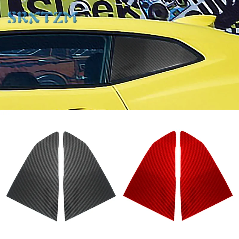 

Для Chevrolet Camaro 2017-2019, автомобильная задняя жалюзи, боковая крышка затвора, отделка, наклейка из углеродного волокна