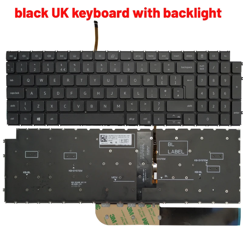 black UK backlit