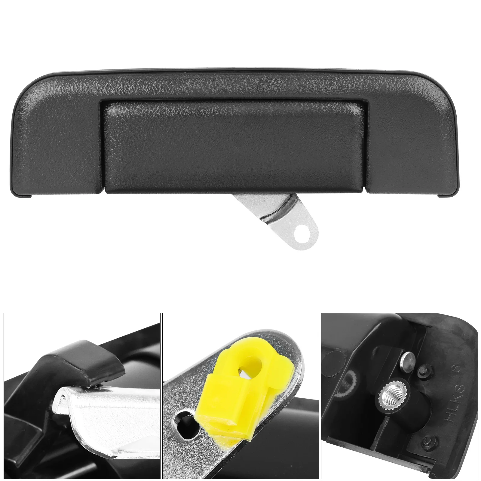 JHCHAN Maniglia Per Porta Auto, Copertura Ciotola Per Toyota Hilux 2015-2025 Hilux AN110 AN120 AN130 Revo Invincible X GR Sport Rocco ABS Nero Opaco - Foto 3