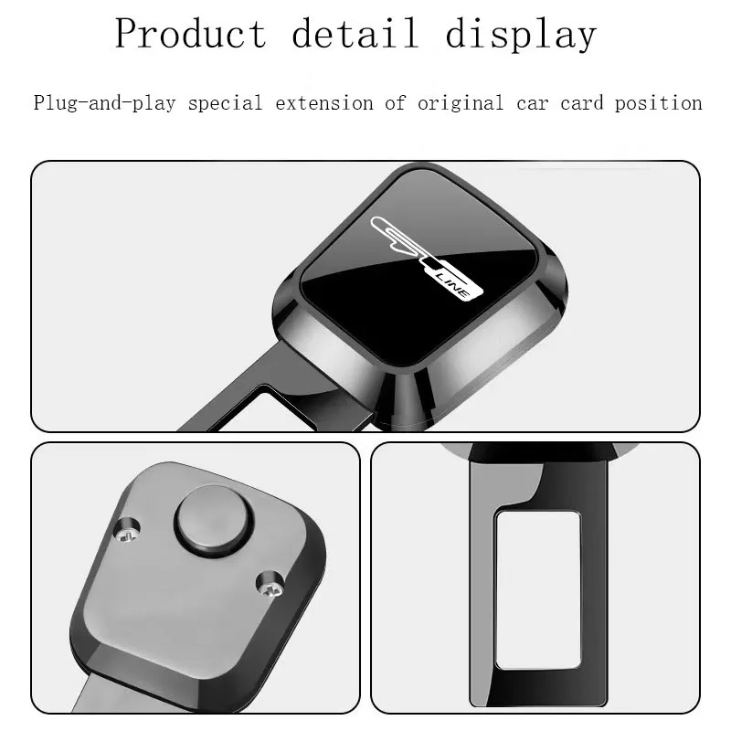 For Kia KN Sportage Picanto Rio K5 Optima Ceed Niro Venga Car Seat Belt Clip Extension Plug Car Safety Seat Lock Buckle seat belt extender seat belt clip car seat belt accessory