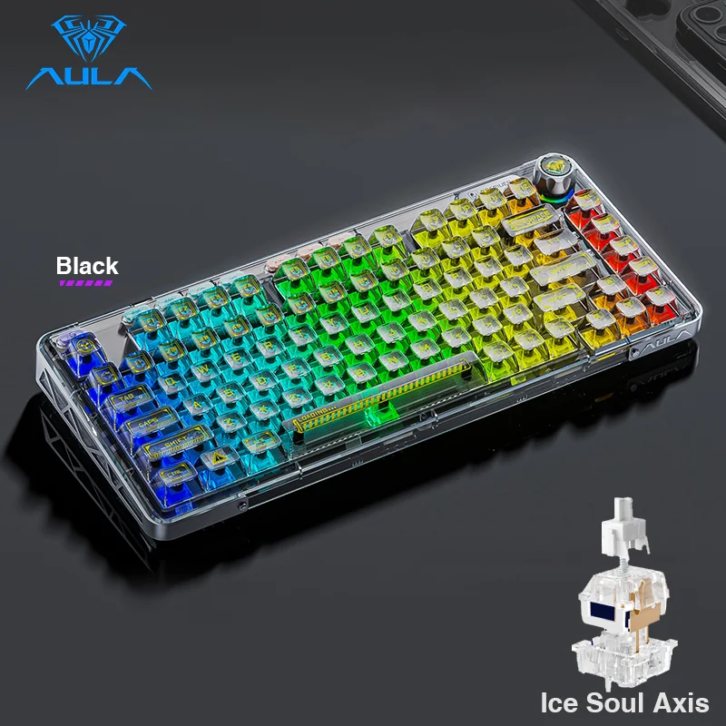 AULA F81 ワイヤレスメカニカルキーボード AULA F81 Wireless Mechanical Keyboard Bluetooth Hot Swap