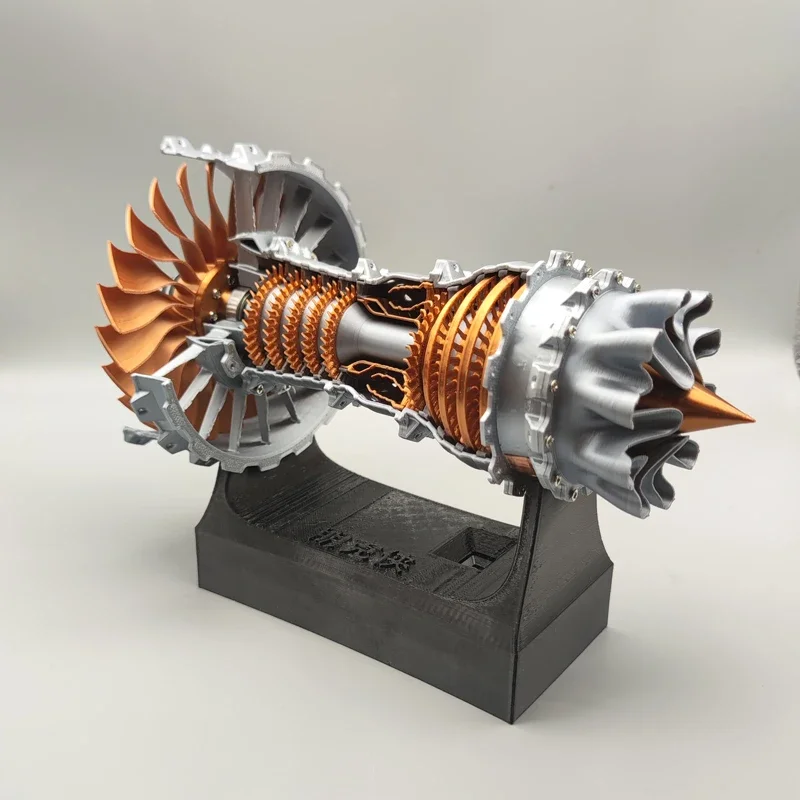 Aircraft Engine Model Mini Aviation Turbofan Engine Half Section