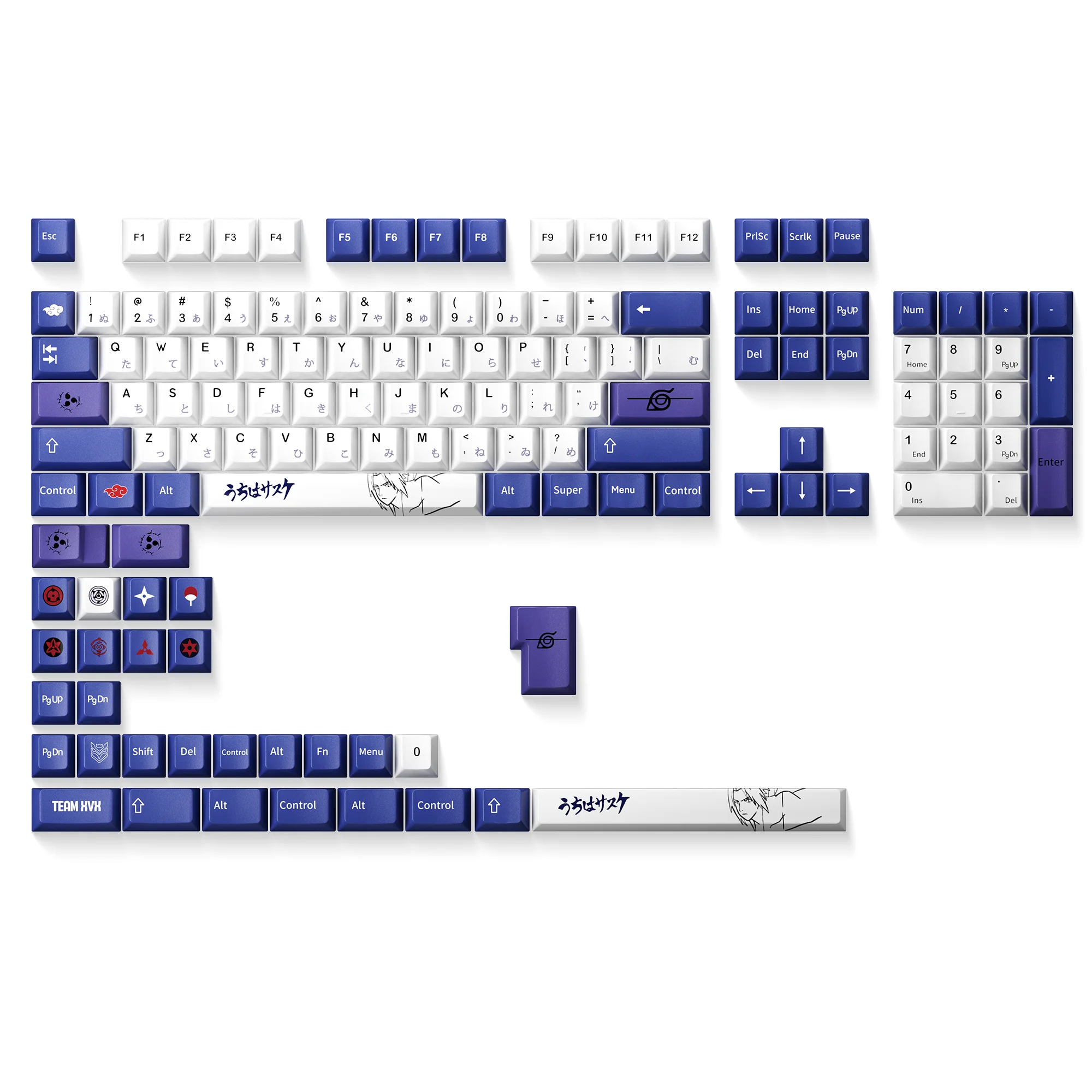 XVX Anime Keycaps Yuki Aim Keycaps PBT Dye-Sublimation Double Shot