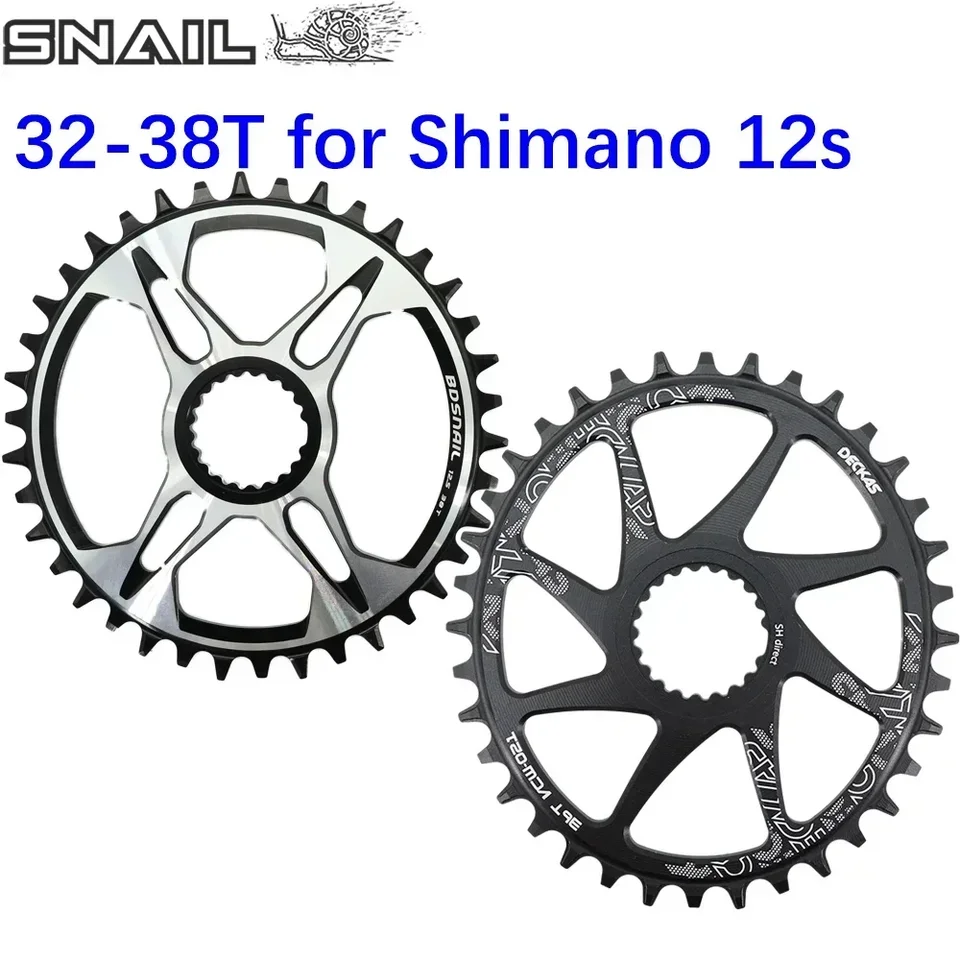 DECKAS Direct Mount Chainring For Shimano 12-Speed MTB Groupsets (M7100, M8100, M9100) - 32/34/36/38T Options