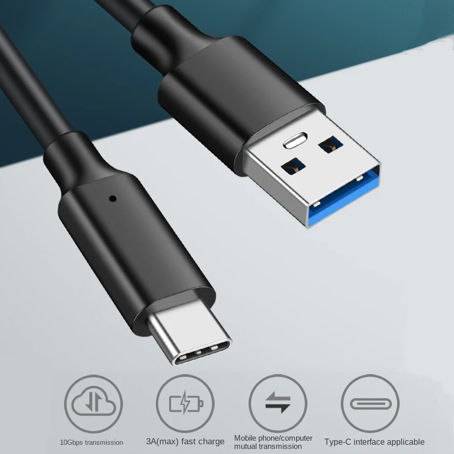 USB3.2 10gbps cavo USB tipo A USB C 3.2 Gen2 cavo di trasferimento dati USB C SSD Hard Disk cavo 3A 60W QC 3.0 ricarica rapida