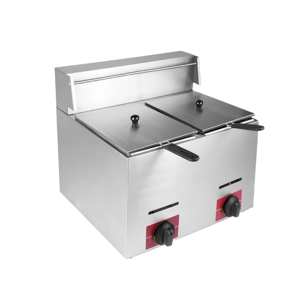 Commercial 6L Gas Powered Deep Fryer for Restaurants Hotels Retail and Food Shops New Condition with Electric Motor