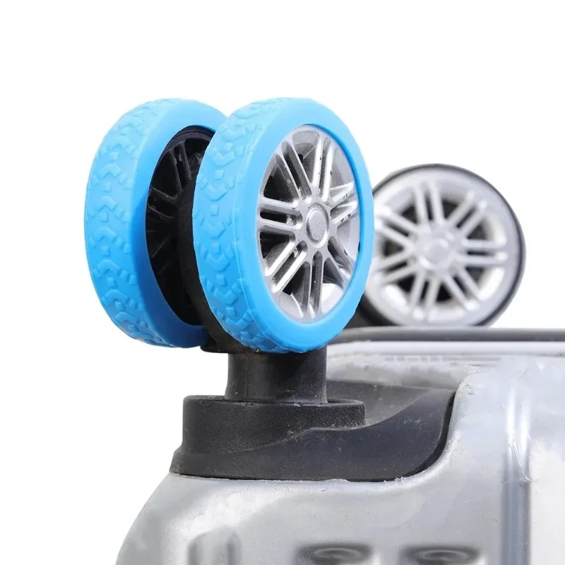 Thicken Texture Silicone Wheels Protector For Luggage Reduce Noise Travel Luggage Wheels Cover Accessories 1/24Pcs luggage wheel protector