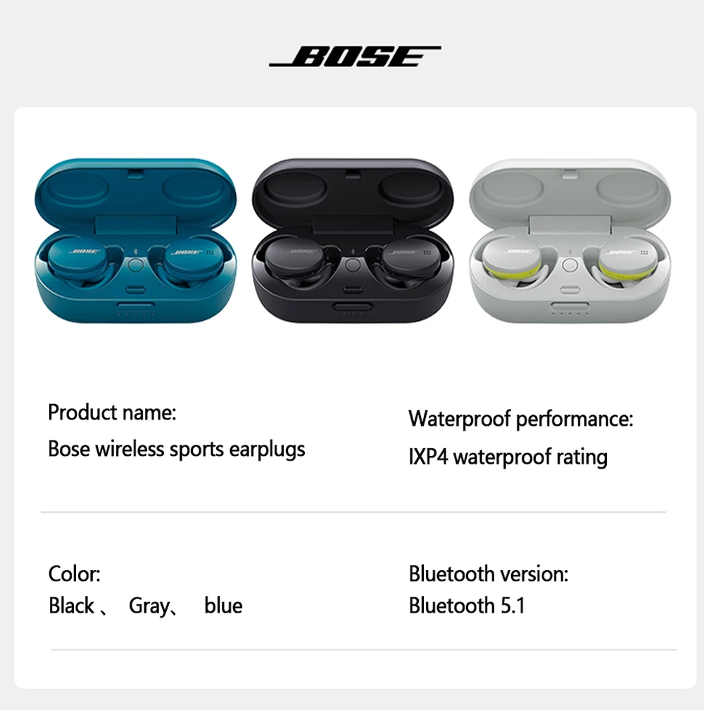 Wireless Bluetooth- color- black, gray, blue- Smart cell direct 