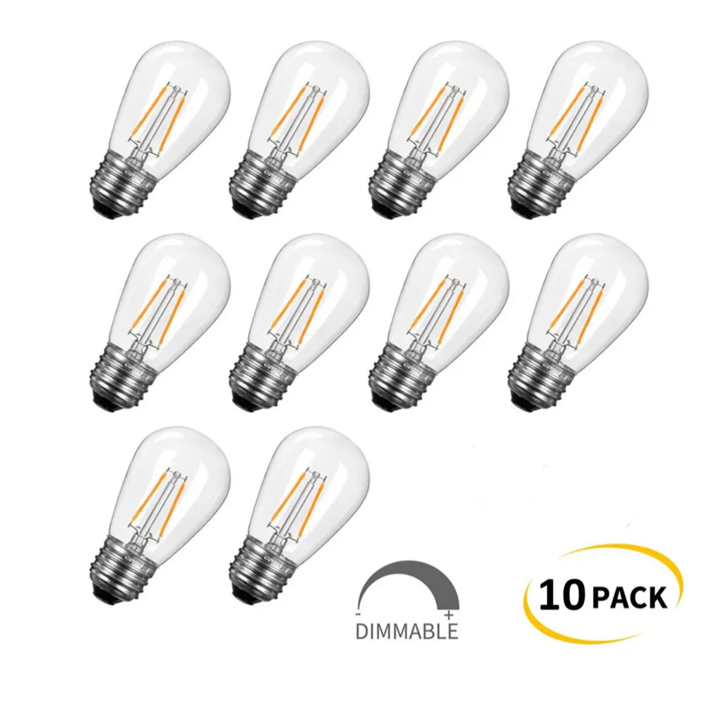 10PackLEDS14ReplacementLightBulbsEquivalentto11WShatterproof