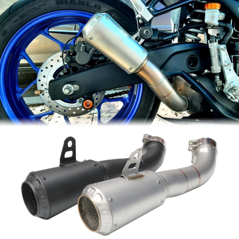 Motorcycle Exhaust Slip On Exhaust Pipe For Yamaha R25 R3  Mt25 Mt03 Slip On Motorcycle Exhaust Muffler