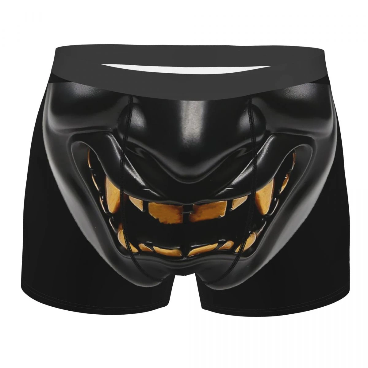 funny boxers Men's Oni Dark Samurai Underwear Hannya Japanese Demon Yokai Grillz Novelty Boxer Shorts Panties Male Soft Underpants mens boxers