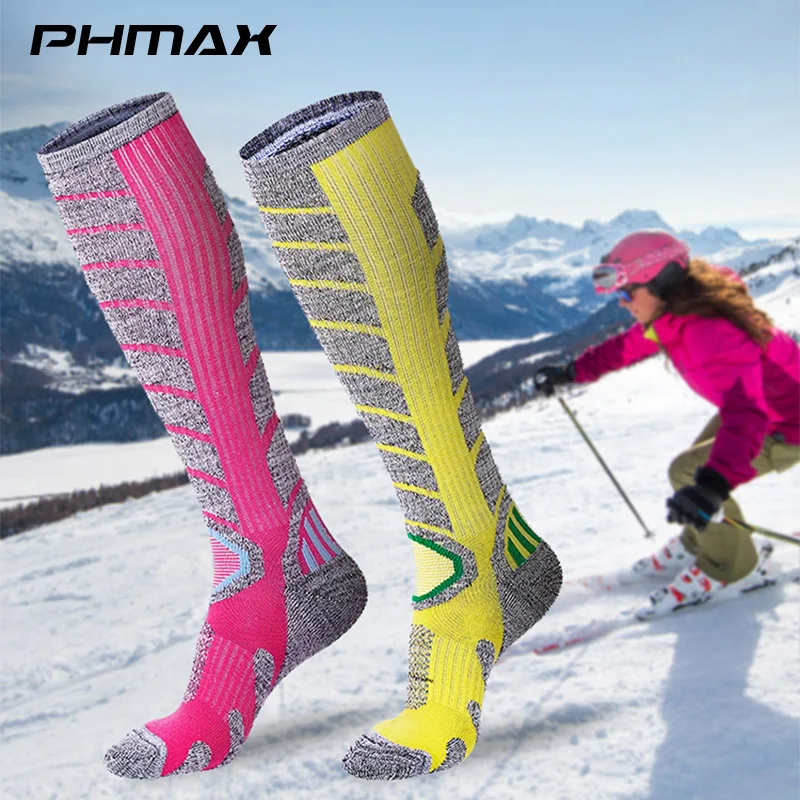 PHMAXWomenSkiSocksBreathableOutdoorSnowboardSkiingLegSocks
