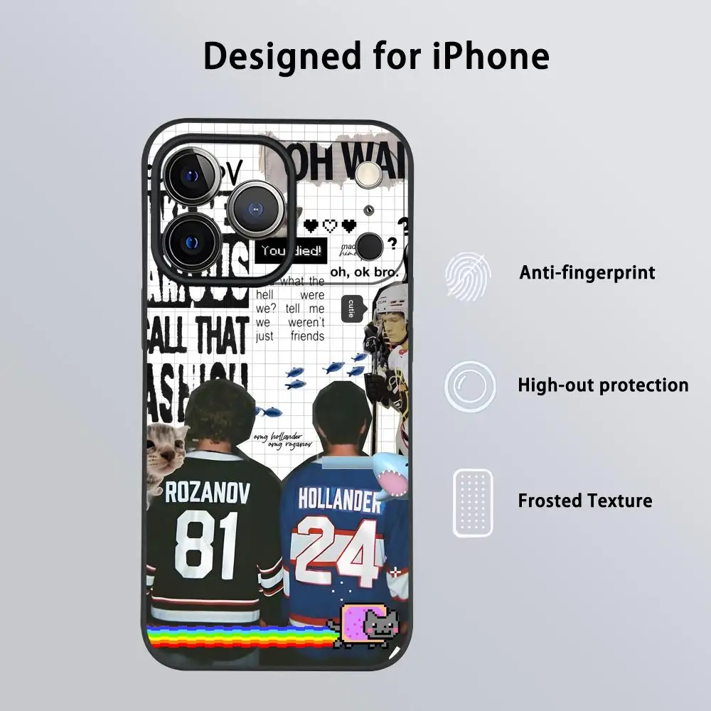 TV Series Inspired Heated Rivalry Black Frosted Soft Phone Case