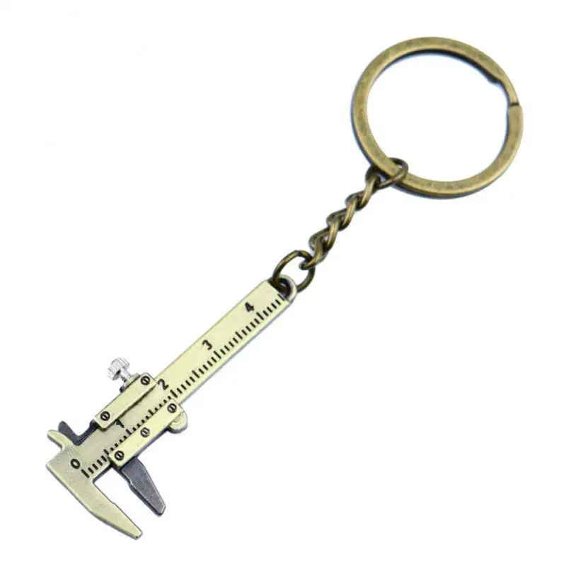 Nekoki Mini Key Chain Tool Movable Vernier Caliper Ruler Sliding Key Holder Rings Keychain Tools Cool Gift Ideas for Men Women, Womens