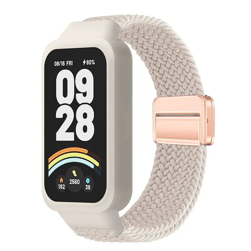 Braided Nylon Sports Strap with Magnetic Case Cover