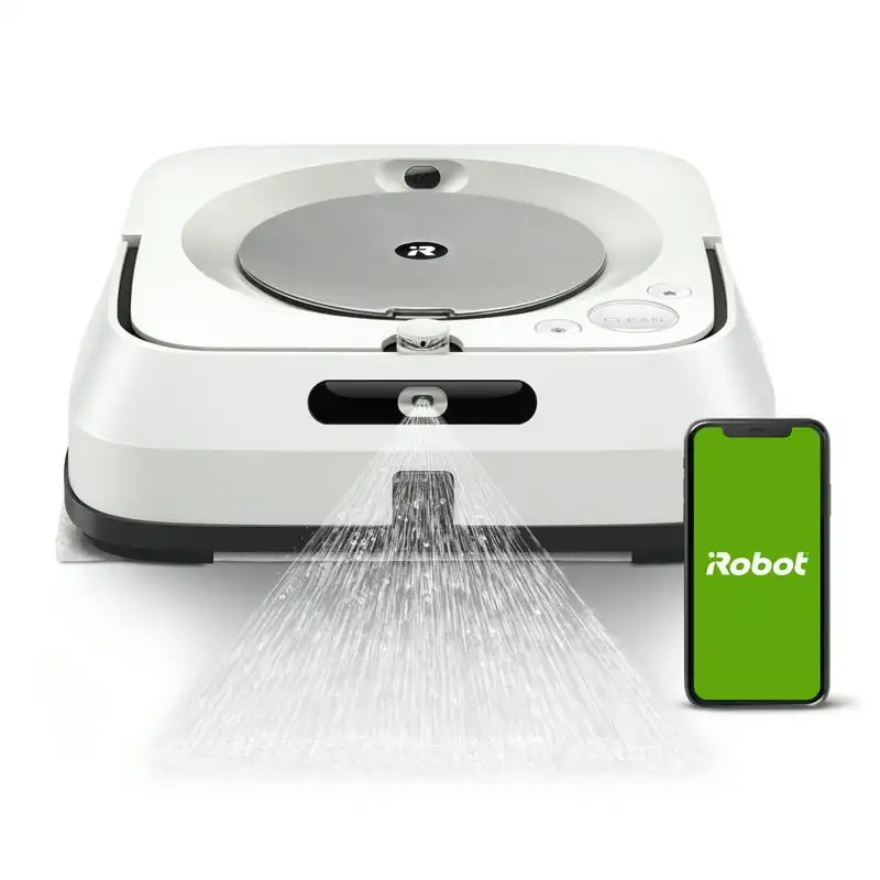

Jet M6 (6110) Ultimate Robot Mop- Wi-Fi Connected, Precision Jet Spray, Smart Mapping, Works with Google , Ideal for Multiple Ro