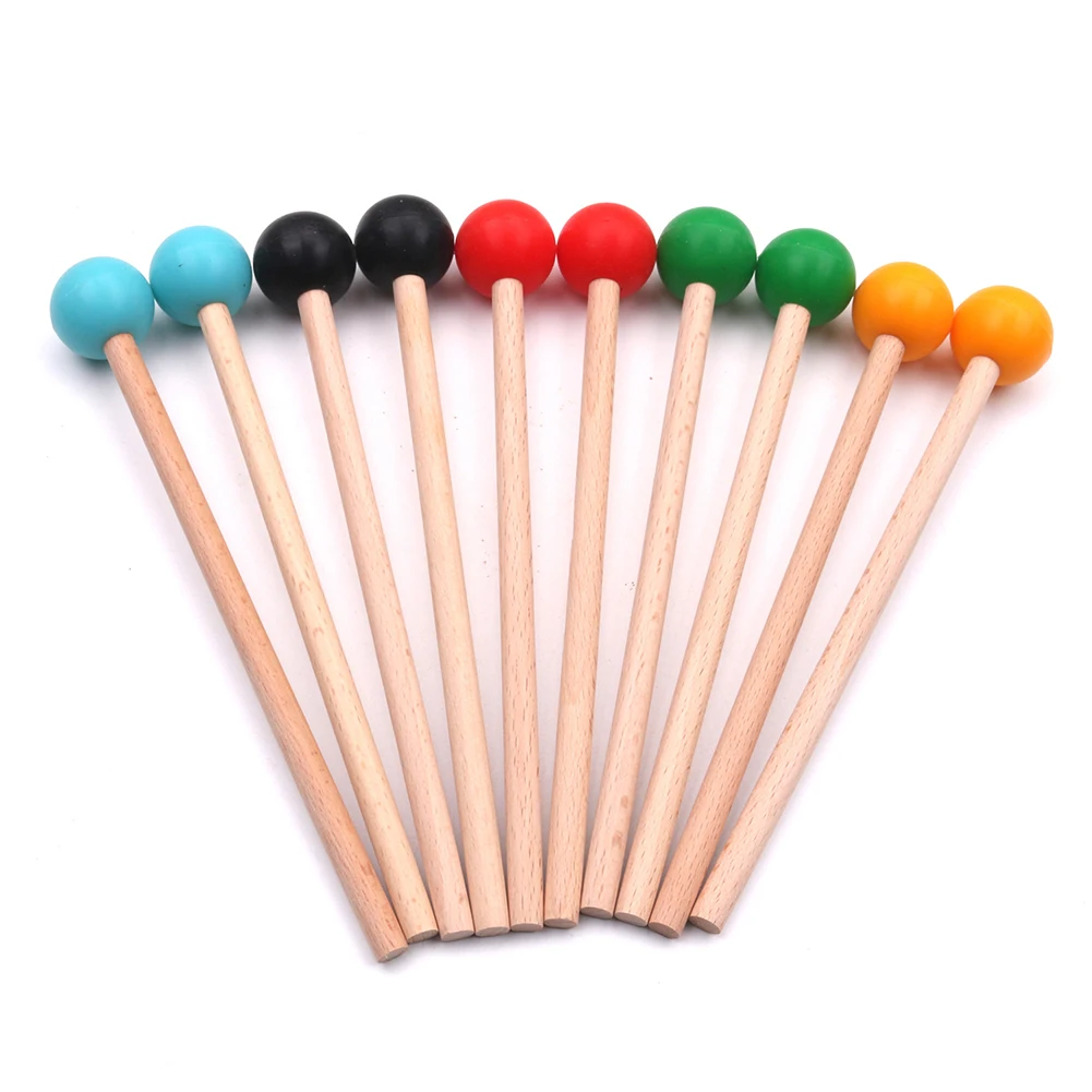 WoodenKidsBeatersDrumsticksMalletPercussionAccessorysFor