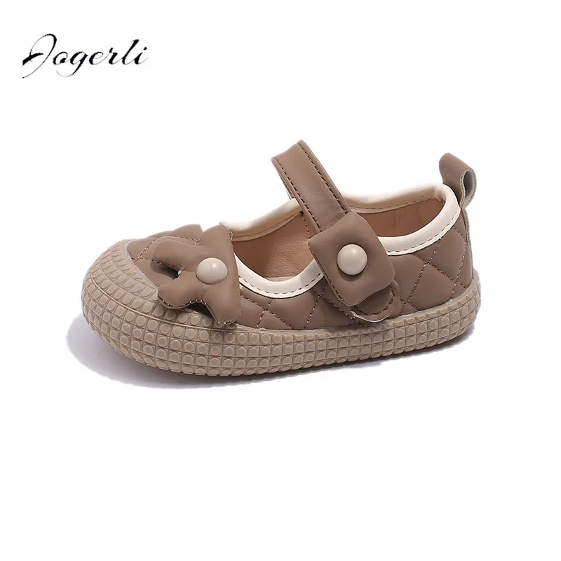 Girls' Canvas Shoes Spring Autumn Beanie Loafer Cute Little Children Kids Soft Sole Size 21-30 kids shoes