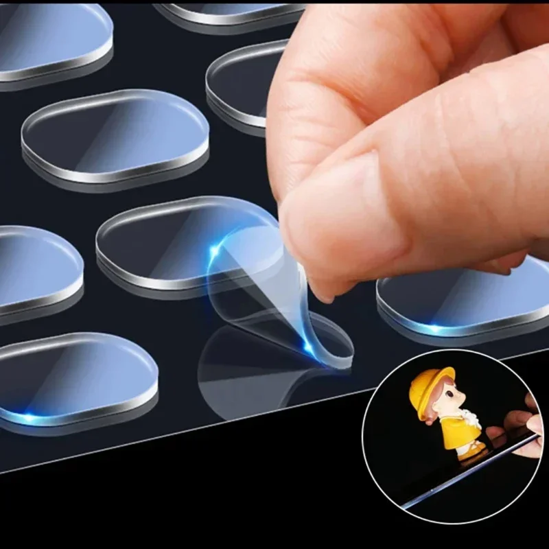 Double Sided Tape Adhesive Dots Fastener Strong Sticker Blind Box Landscape Doll Foot Fixed Seamless Patch Tools 500/40PCS