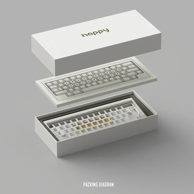 Hhkb 60% 기계식 키보드 키트, 개스킷 구조, 듀얼 모드 핫 스왑, 인체 공학 자체 조립, 블루투스 맞춤형 게이밍 키보드