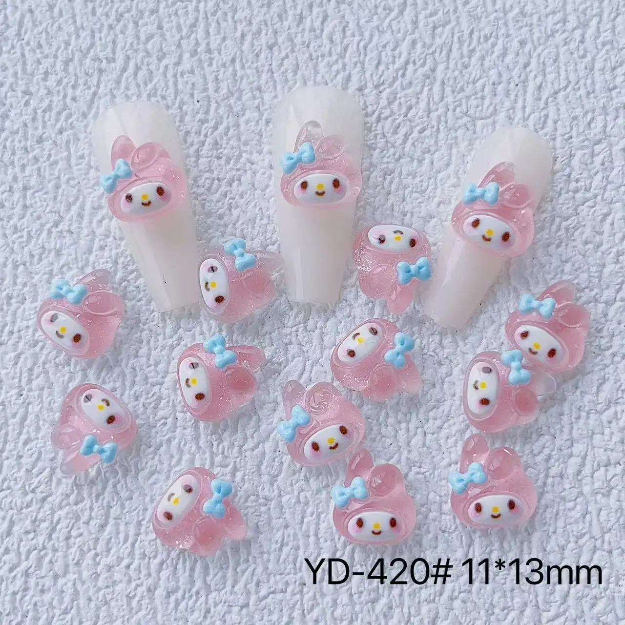 20pcs Cute Sanrio Nail Charms 2023 Fashion Hello Kitty Cinnamoroll Melody  Kuromi Nail Art Kawaii Cartoon Anime Nail Accessories