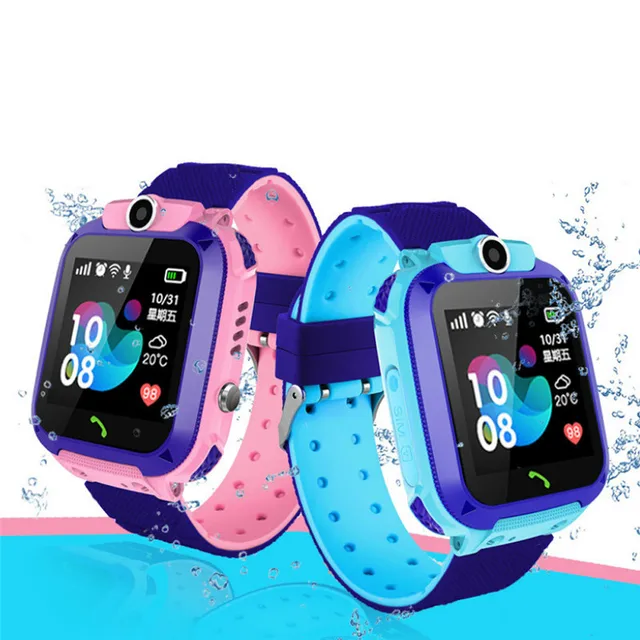 Waterproof Kids Q12 Smart Watch SOS Anti-lost Smartwatch Baby Clock Call Location Tracker Locator Watch No Sim Card Phone Toy 4