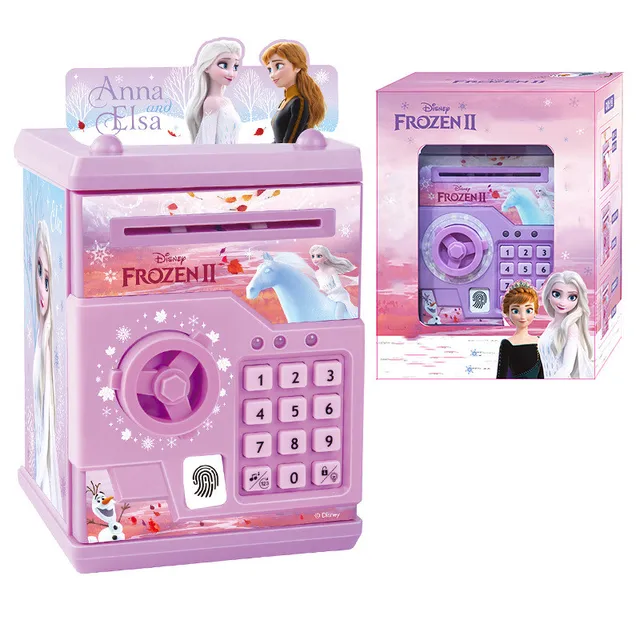 Frozen Electronic Piggy Bank Children's Music Atm Smart Safe Money Storage Toys Fingerprint Password Money Storage Novelty Gift 6
