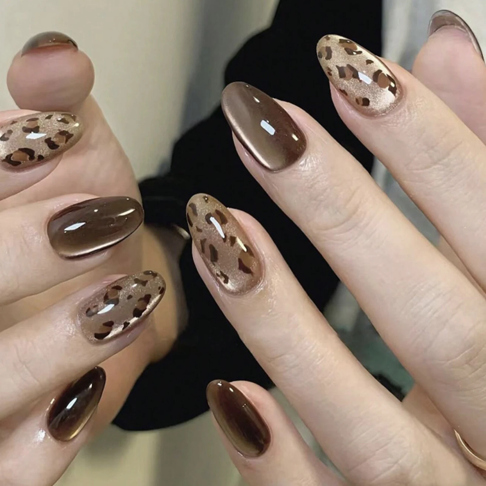 Fake Nails 24Pcs French Style 3D Bowknot Designs Short Square Press on Nails Sweet Korean Fashion for Women Girl