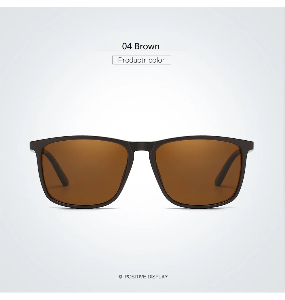 Vintage Square TR90 Frame Polarized Sunglasses Men Women Luxury Brand Designer Sun Glasses Driving Travel Retro Eyewear UV400