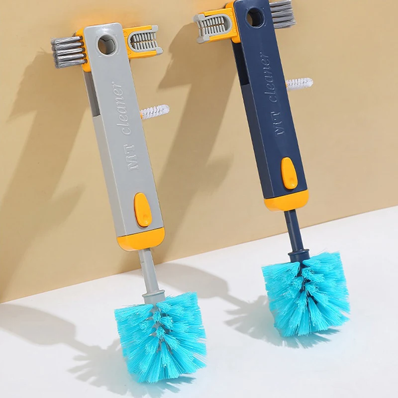 

4 In 1 Bottle Gap Cleaner Brush Multifunctional Cup Cleaning Brushes Water Bottles Clean Tool Retractable Cups Cleaner