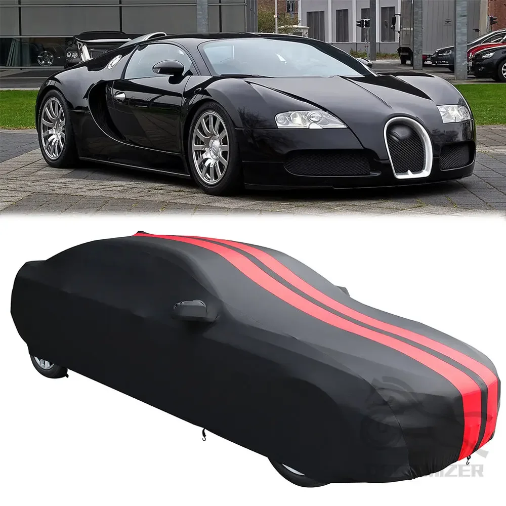 

New Universal Customize Car Covers Stretch Cloth Special Car Clothing Auto Cover Indoor Dust Sun Protection For Bugatti Veyron