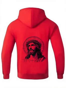 عالية الجودة أزياء الصليب طباعة سستة هوديي عارضة فضفاض الرجعية الرياضية مريحة فضفاضة تناسب زمم هوديي 3