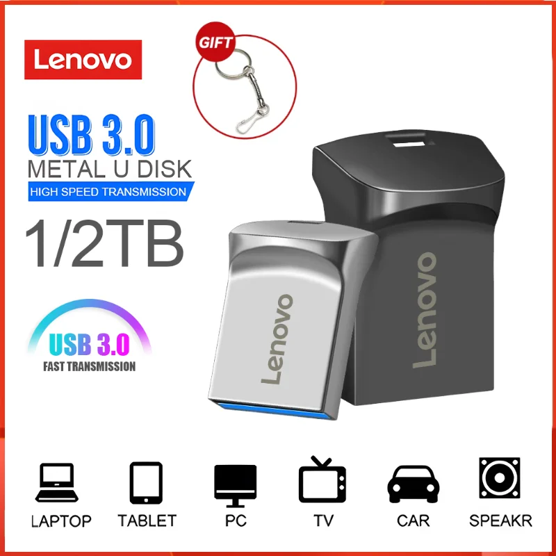 Lenovo Usb Flash Drive Ad Alta Velocità 3.0 Mini Usb Drive 128Gb Pen Drive Ad Alta Velocità 512Gb Pendrive 3.0 Usb Stick Pen Drive Free Ship