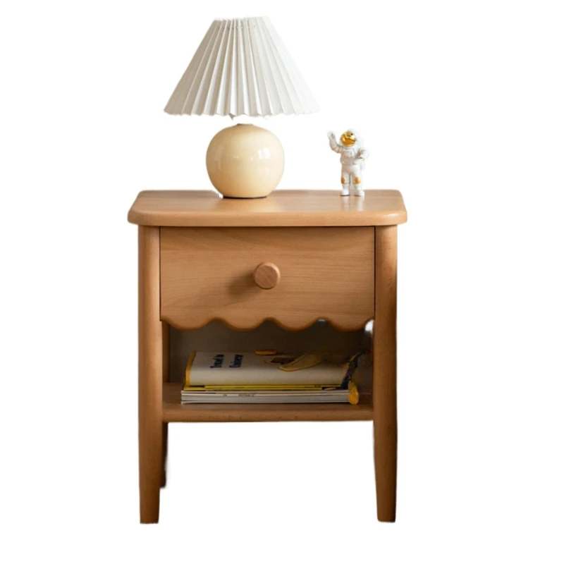 Solid wood children's bedside table modern simple bedroom small cabinet storage household bedside table