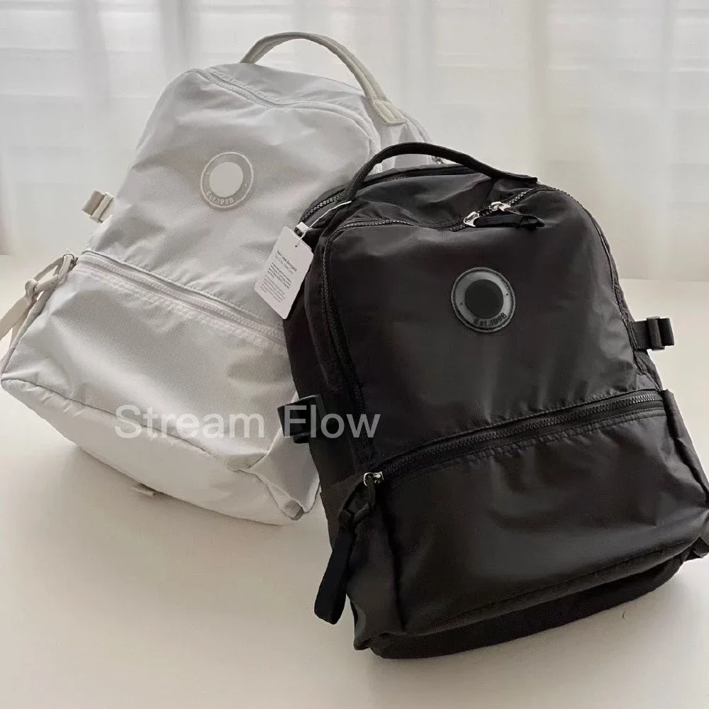 LL New Crew Grid Style Backpack 22L Sport Leisure Computer Bag Schoolbag Waterproof backpack Large Capacity Unisex Travel Bag
