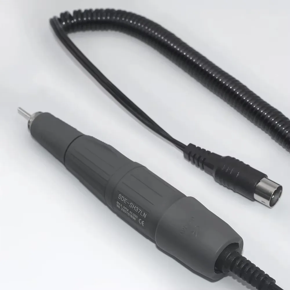 강력한 45000RPM 마라톤 핸들 마이크로모터 네일 아트 장비 네일 드릴 폴리싱 핸드피스 2.35mm SDE-H37LN 네일 도구