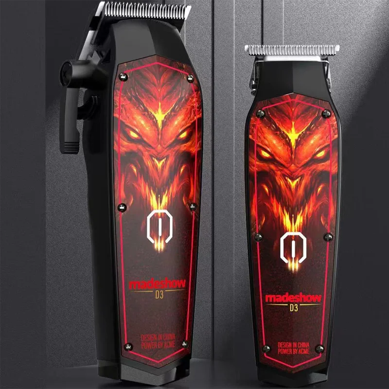 

2023 New High power Professional Hair Clipper Carving Mark Oil Head Electric Hair Trimmer Shaved Head Barber Shop Drop Shippin