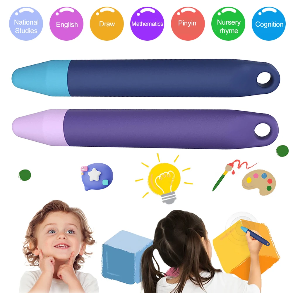 Kid-Friendly Stylus Pens Anti-Rolling Universal Touch Screen Capacitive Stylus Stylus Pen Pencil for iPad for  Fire Kids
