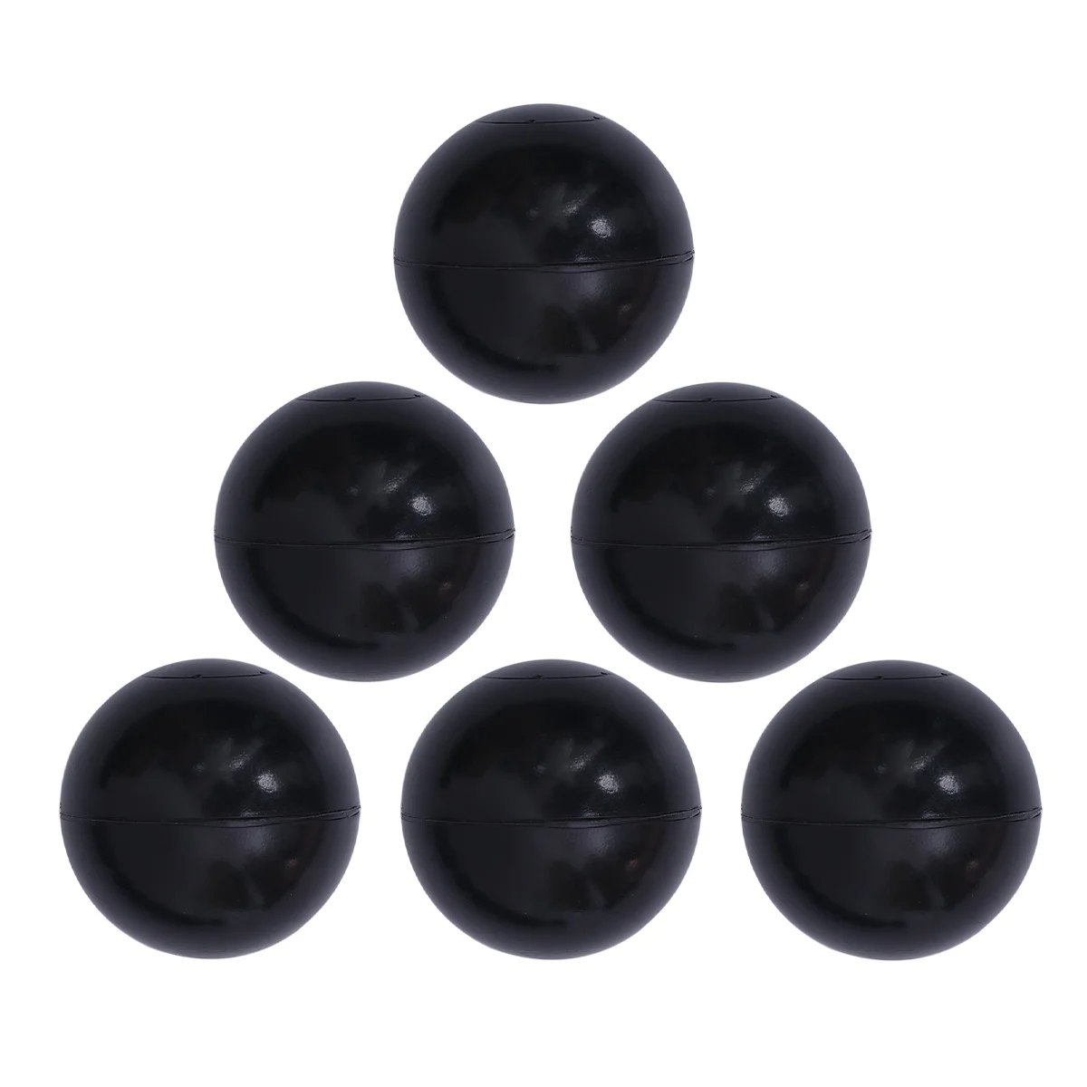 

50PCS 6CM Plastic Balls Pit Balls Crush Proof Ocean Balls Playballs Toy for Kids Baby (Black)