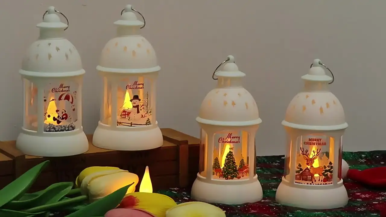 Christmas Lantren Led Light 2024 Christmas Decoration for Home